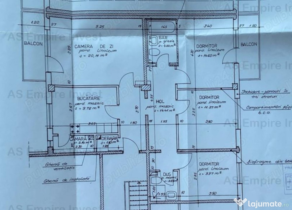 Ap 4 camere mobilat - zona Astra (ID: 15741)