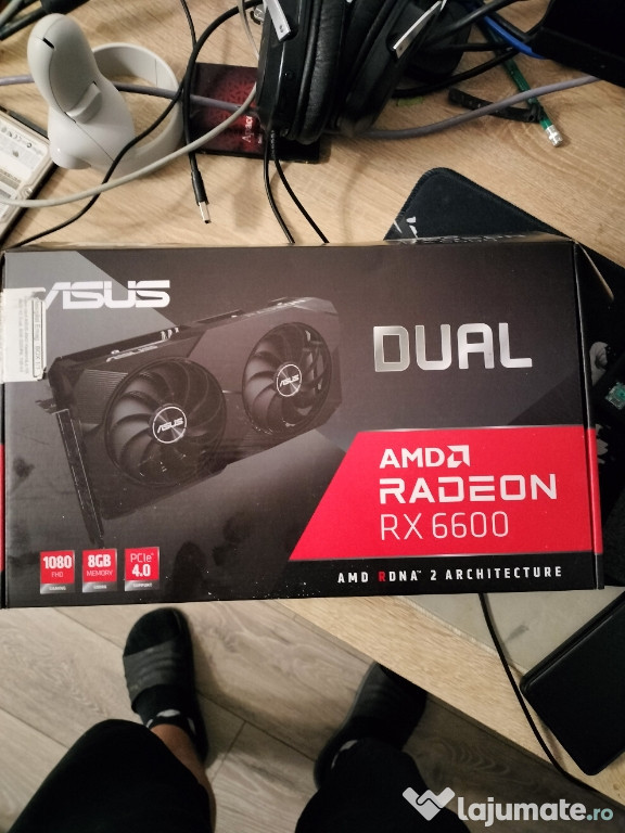 Placa Video ASUS AMD Radeon™ RX 6600 V2 Dual, 8GB GDDR6, 128-bit