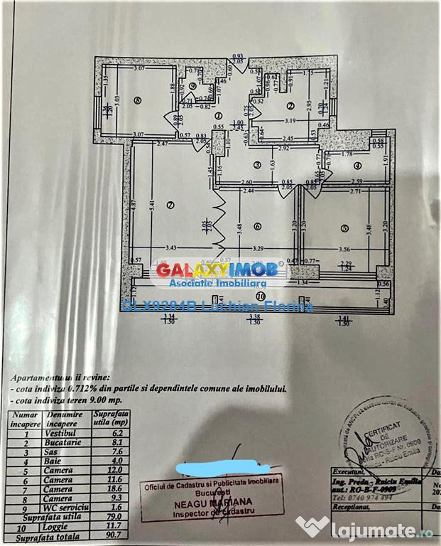 Apartament 4 camere, decomandat I metrou Obor