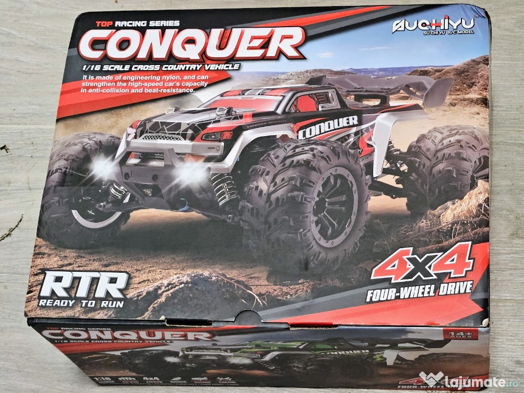 RC Car 4WD Masinuta cu telecomanda Conquer 4x4, 50KM/h, 1:16, racing