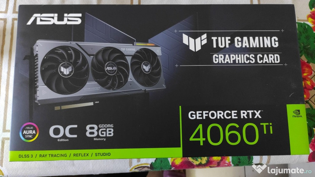 Placa video asus geforce rtx 4060 ti oc 8gb gddr6 - sigilata