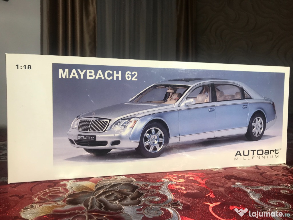 Macheta Auto Metalica Limuzina Maybach 62 LWB Autoart Foarte Rara