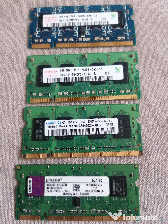 Vând RAM 1GB DDR2 LAPTOP