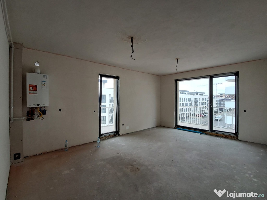 Apartament 56 mp semifinisat, terasa 20 mp, zona Eroilor in Floresti