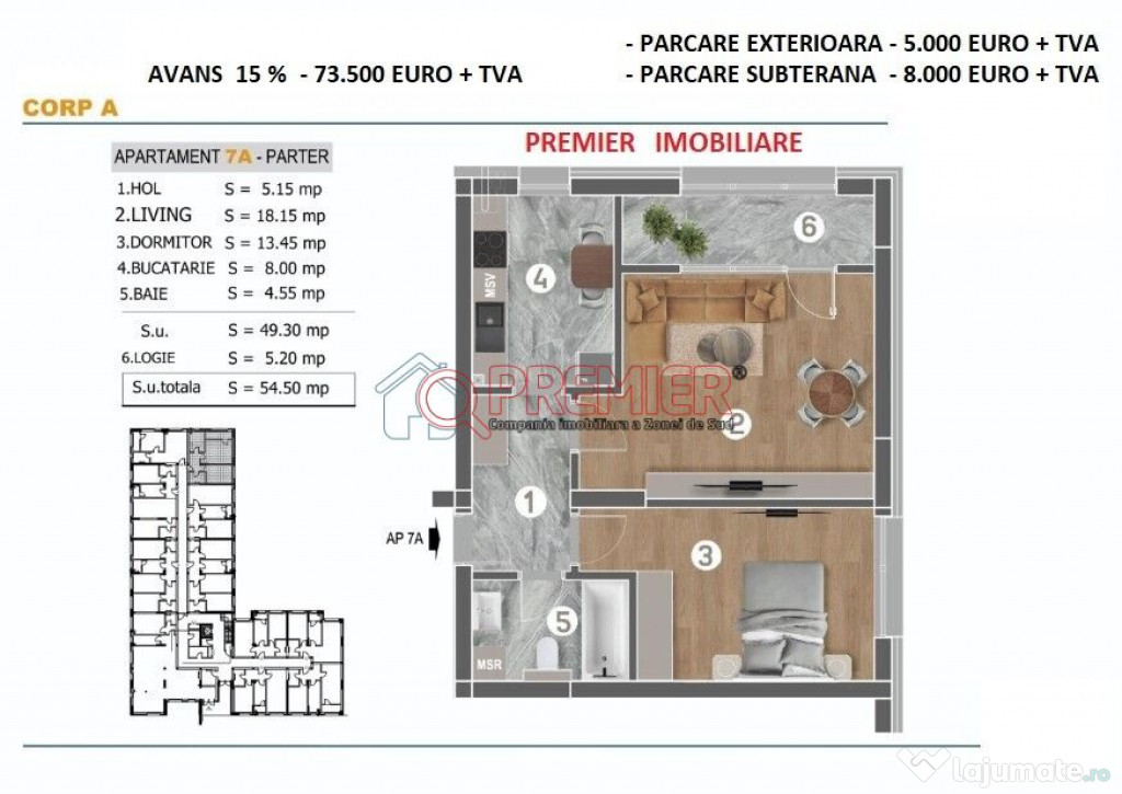 Sector 4 - Metalurgiei - Grand Arena Mall - 2 camere