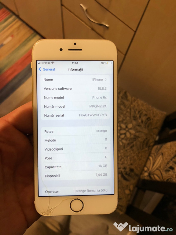 Iphone 6s gold neverlock