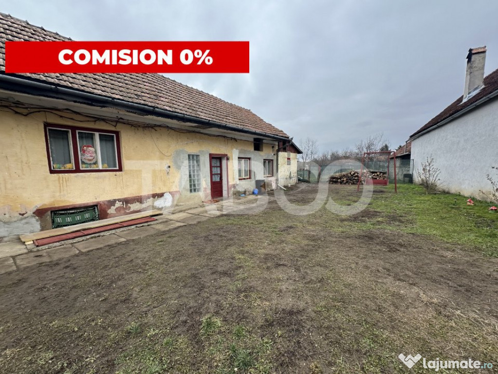 Comision 0%! Casa de vanzare 2 camere 100 mpu teren liber 12