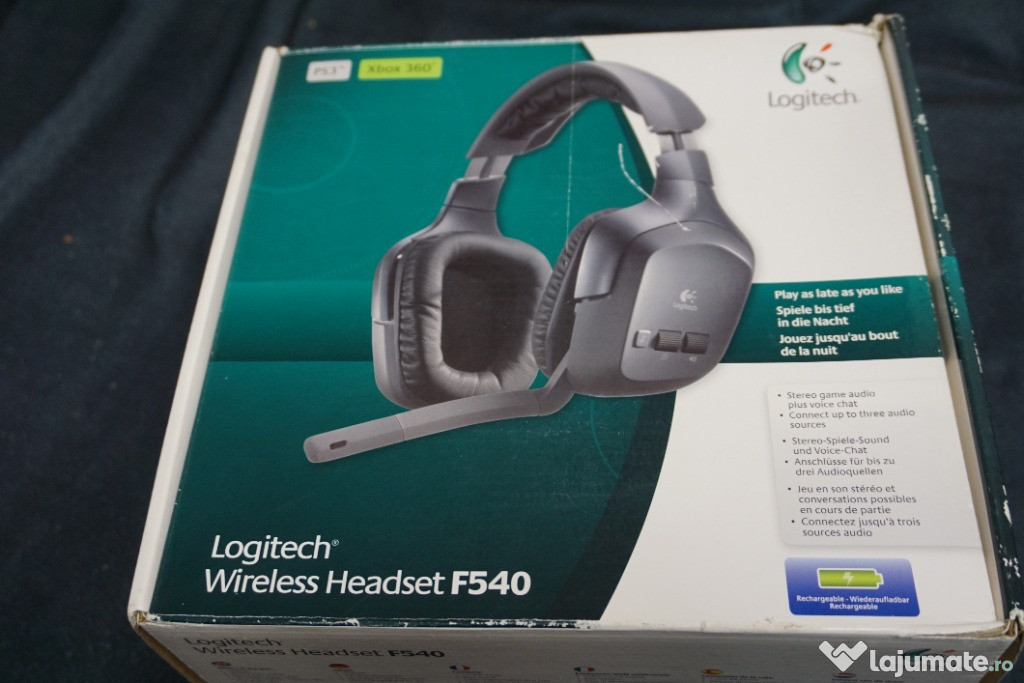 Casti Logitech Wireless F540