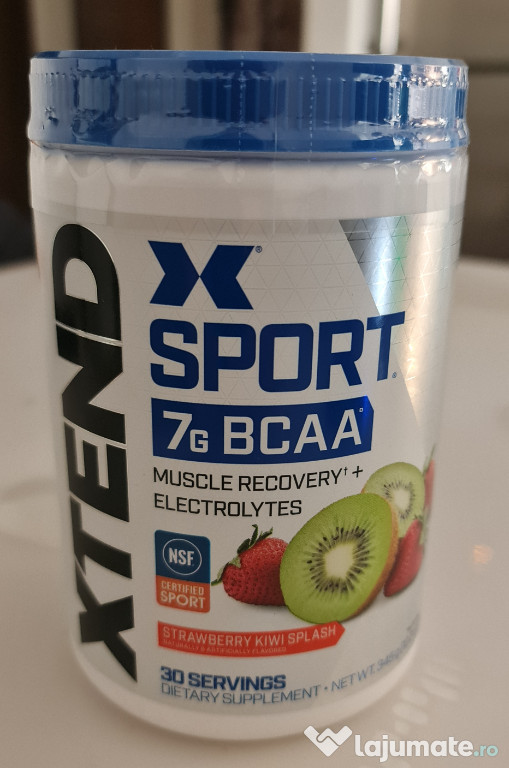 XTEND, Electroliti Sport, 7G BCAA, Strawberry Kiwi Splash, 345 g