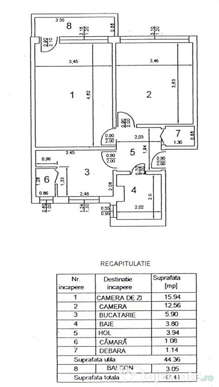 Vând apartament 2 camere