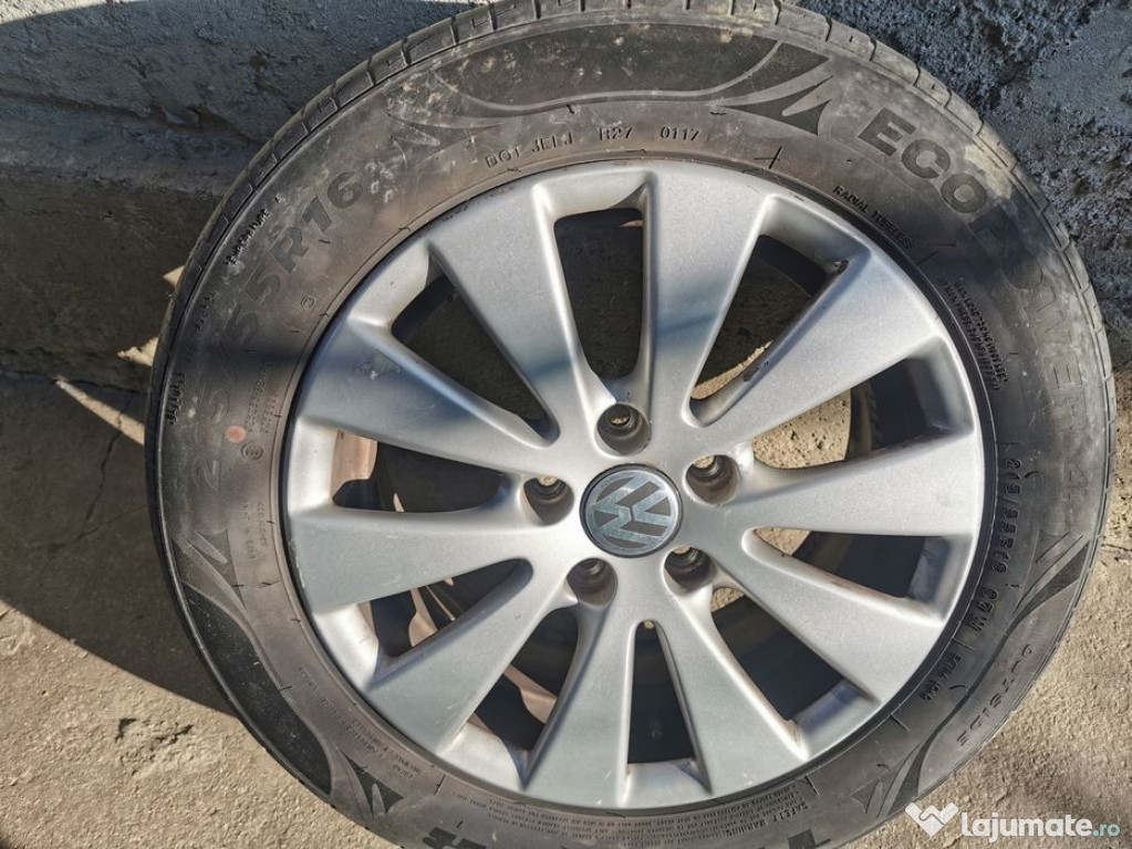 Jante Passat b6 pe 16, 5×112, cu cauciucuri de vara!!!!!!!!