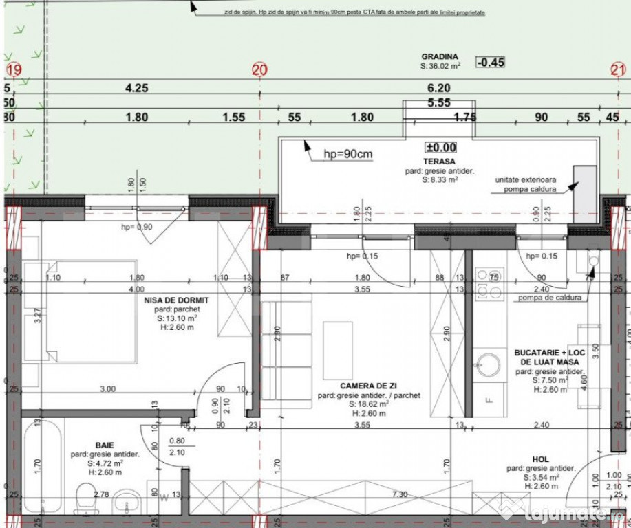 2 camere proiect nou gradina, finisat parcare inclusa Beta R