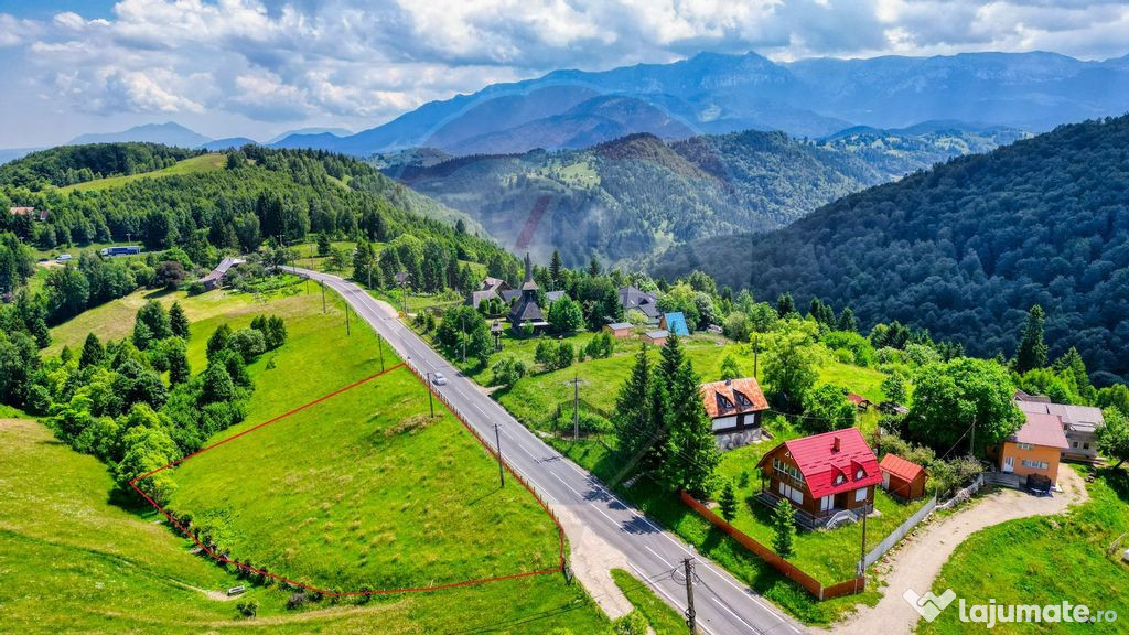 Vânzare teren Fundata - priveliște panoramică!