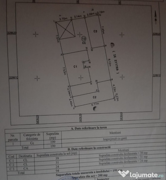 Teren zona Crangasi- suprafata 199 mp