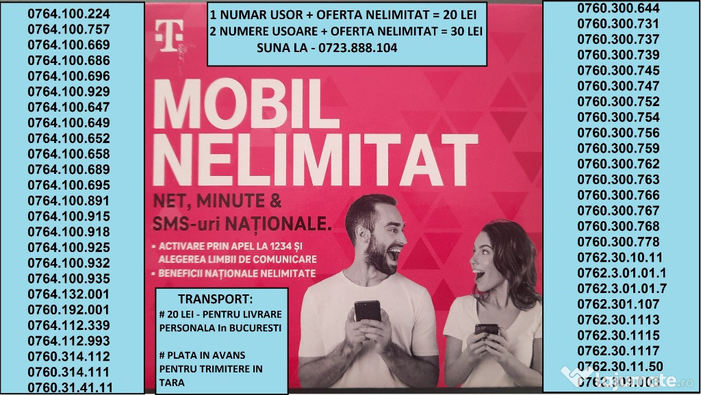 Cartela Numar Usor.Preferential.Special_Telekom.Aur.Gold.Vip+Oferta 6€