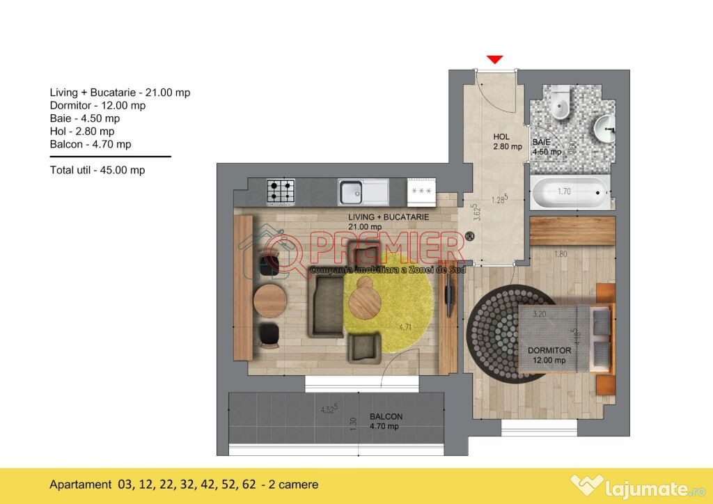 Apartament Studio - Popesti Leordeni -Metrou Berceni