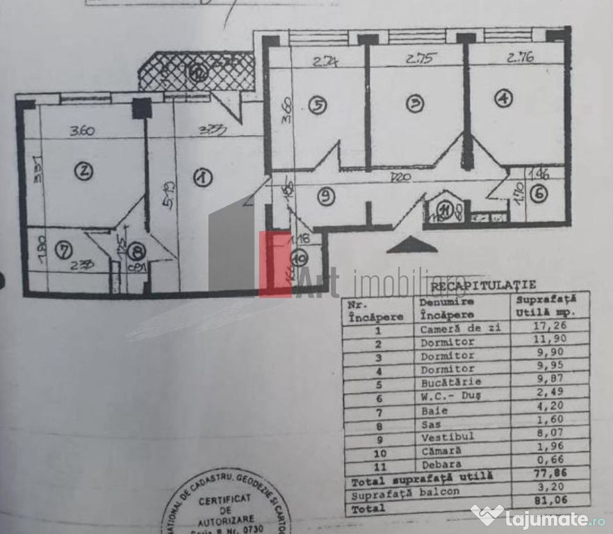 APARTAMENT 4 CAMERE STEFAN CEL MARE