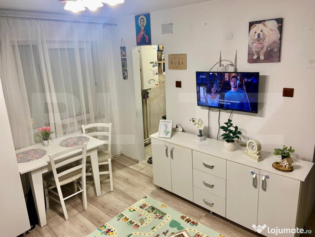 Apartament renovat cu 2 camere, la parter, in Micro III