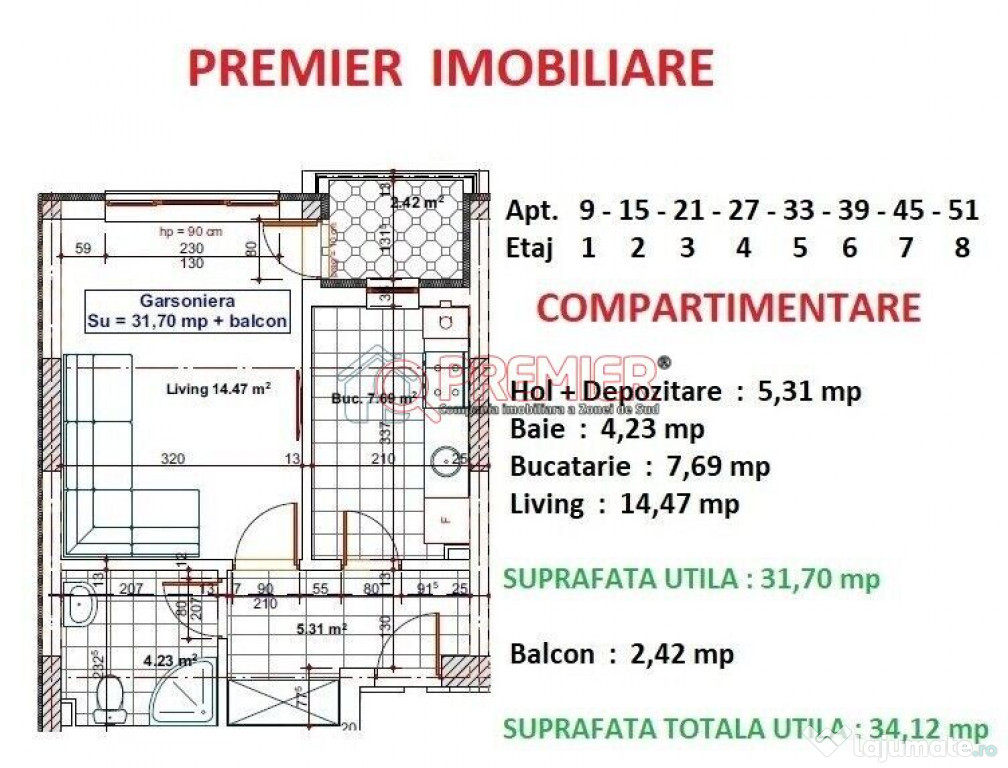 Metalurgiei - Postalionului - Garsoniera - 47706 euro