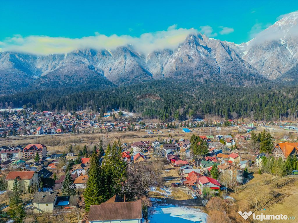 Teren Busteni | Vedere Panoramica la muntii Bucegi | Fund...