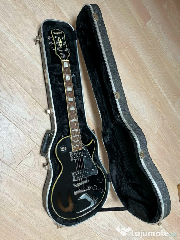 Chitară electrică Epiphone Les Paul Custom Ebony, an 2007