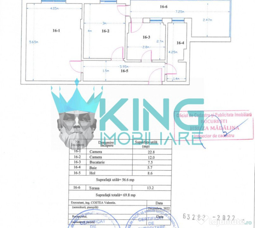 2 Camere | Ghencea | Decomandat | 3/4 cu Lift | Nemobilat |