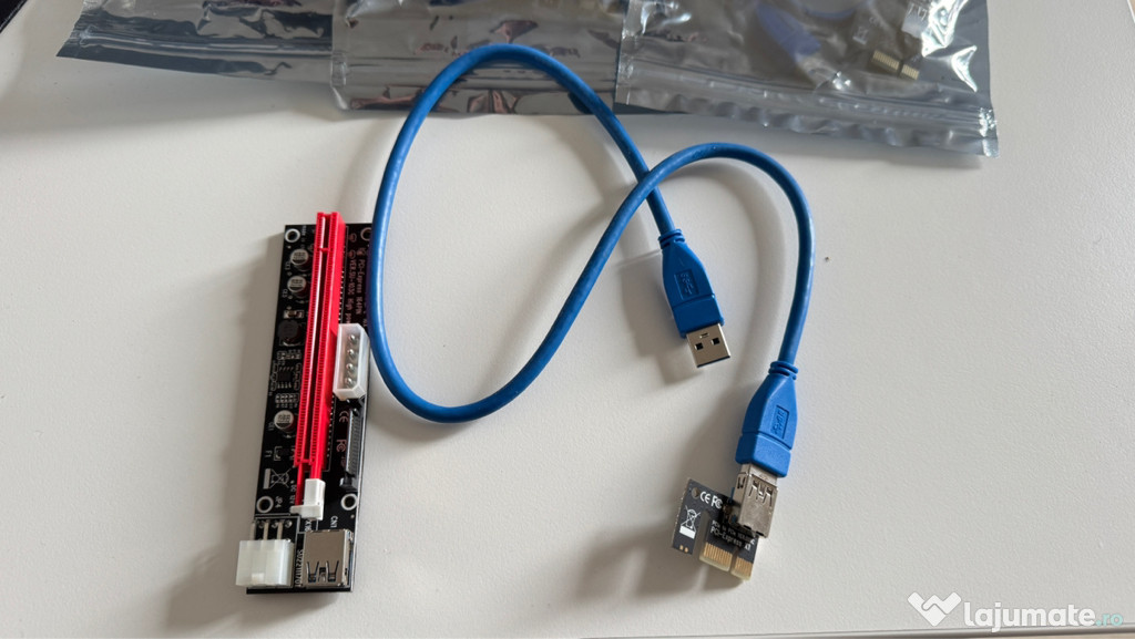 Vând Card Riser pentru mining PCIE x1-x16