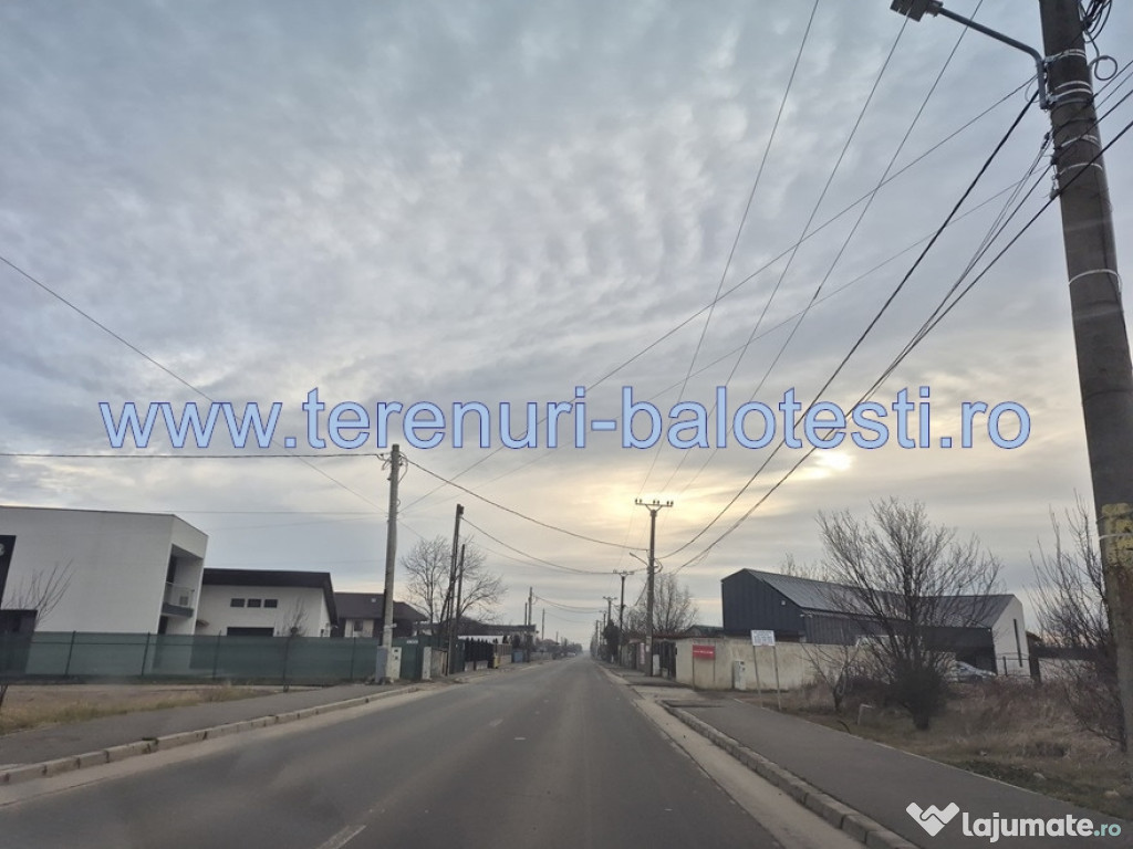 Vanzare teren Balotesti,apropiere Dn1 si sens giratoriu, pret 29500 e