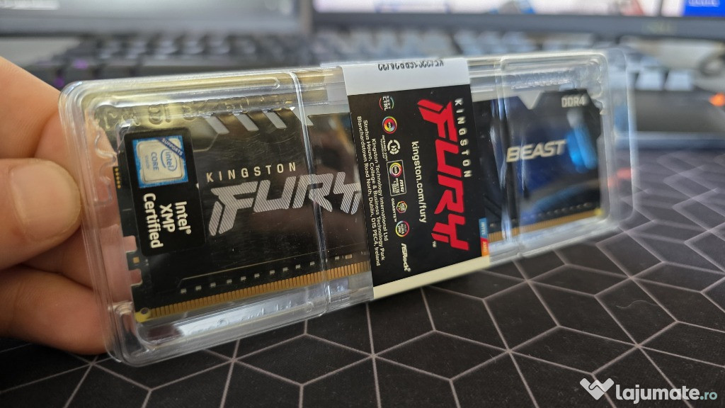 Memorie RAM - Kingston FURY Beast RGB 32GB DDR4 3200MHz CL16