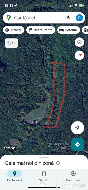 Vand teren in padure la iesirea din Codlea