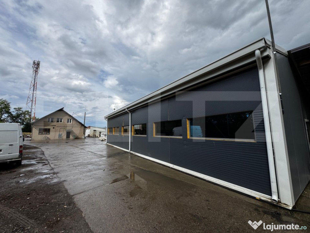 3 Hale + Cladire de birouri, teren 4300 mp, Sebes