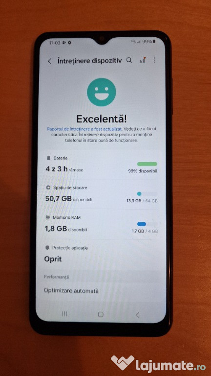Telefon Samsung Galaxy A13 5G ca nou, protejat 100% primul proprietar!