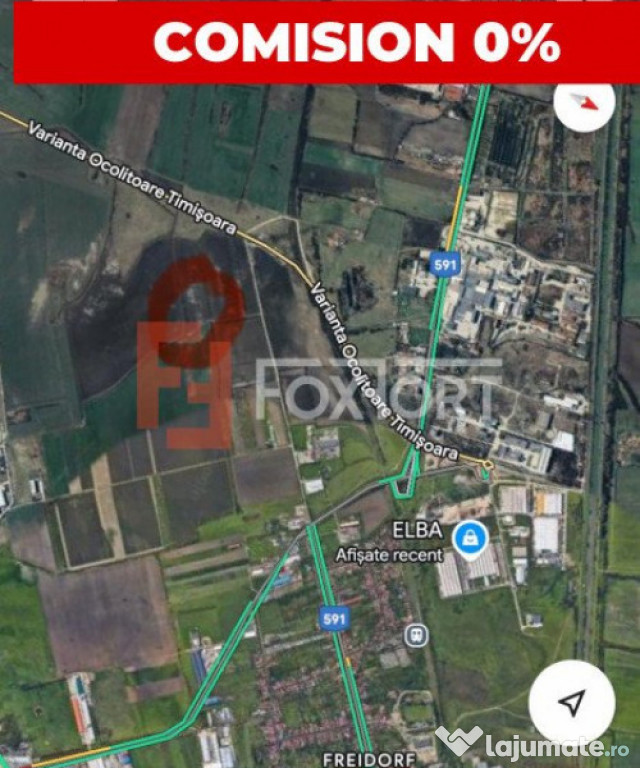 COMISION 0% Teren 7656 mp, extravilan agricol, zona Freidorf