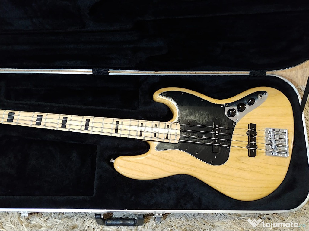 Fender Jazz Bass natural reissue 75 SUA 2008 MIA chitara made in USA