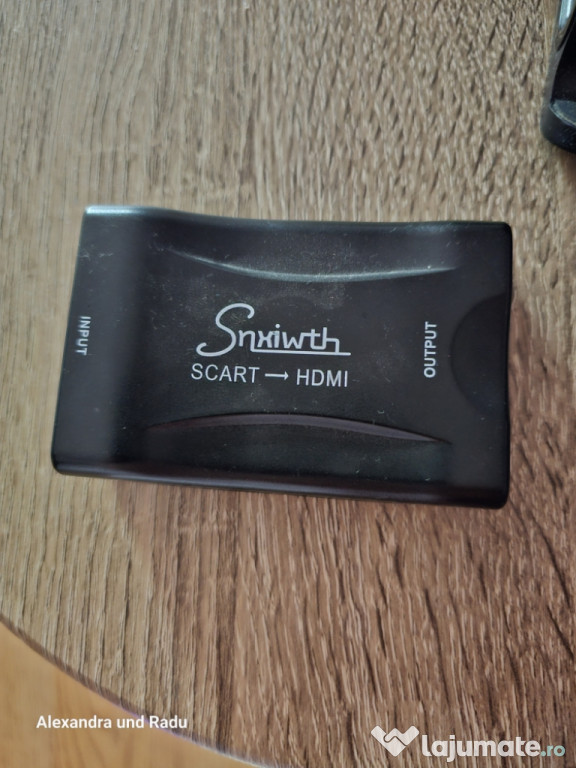 Convertor HDMI/SCART, Universal, Negru
