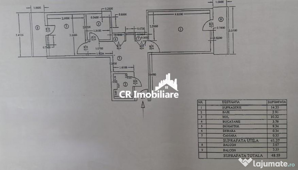 Apartament 2 camere Tei