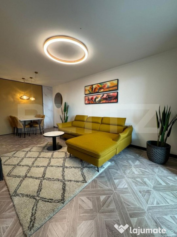 Apartament PREMIUM ultrafinisat: 2 camere, 60 mp, 12 mp tera