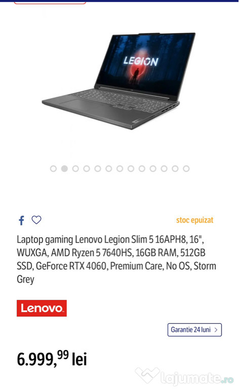 Laptop gaming lenovo legion