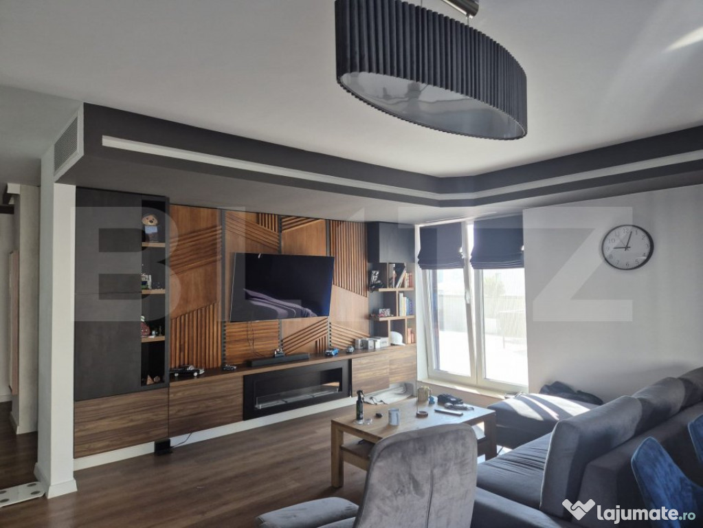 Penthouse exclusivist cu 4 camere, terasa de 110 mp