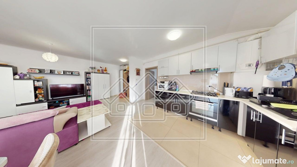 Ap mobilat si utilat, 3 camere, balcon, loc de parcare -C.Ar