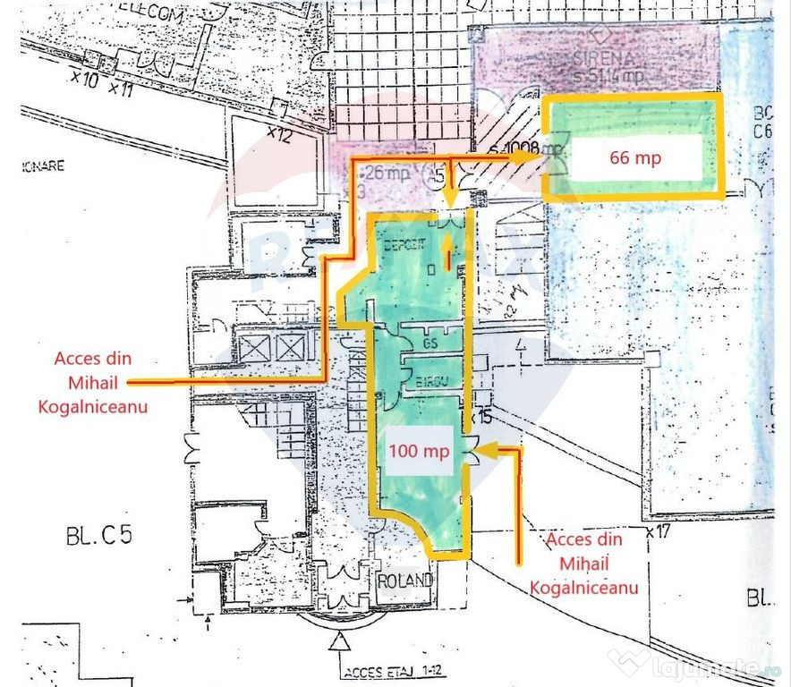 SPAȚIU COMERCIAL VERSATIL / RENOVABIL DE 100+66 MP | 2 I...
