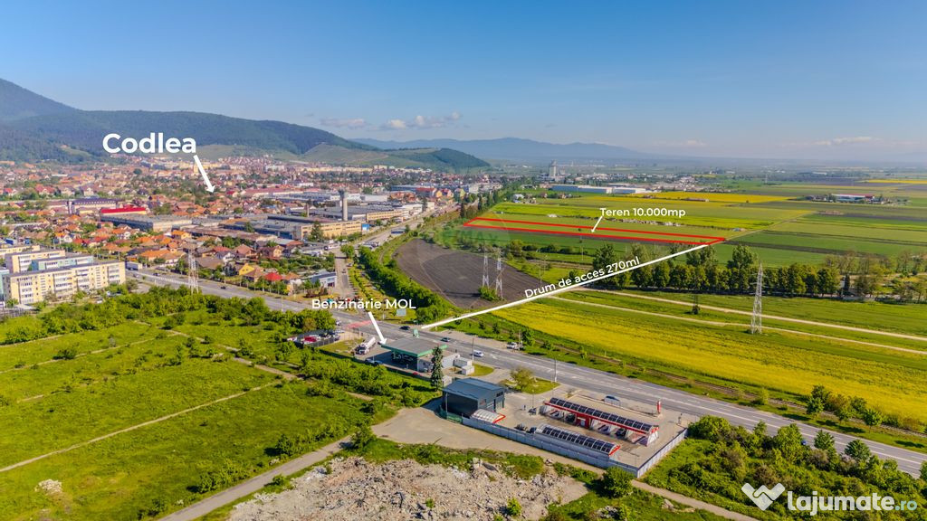 Teren 10.000mp/ Intravilan/Industrial/ Codlea