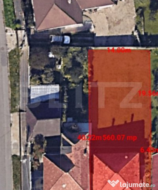 Exclusivitate! Teren autorizabil 560 mp, casa individulala,