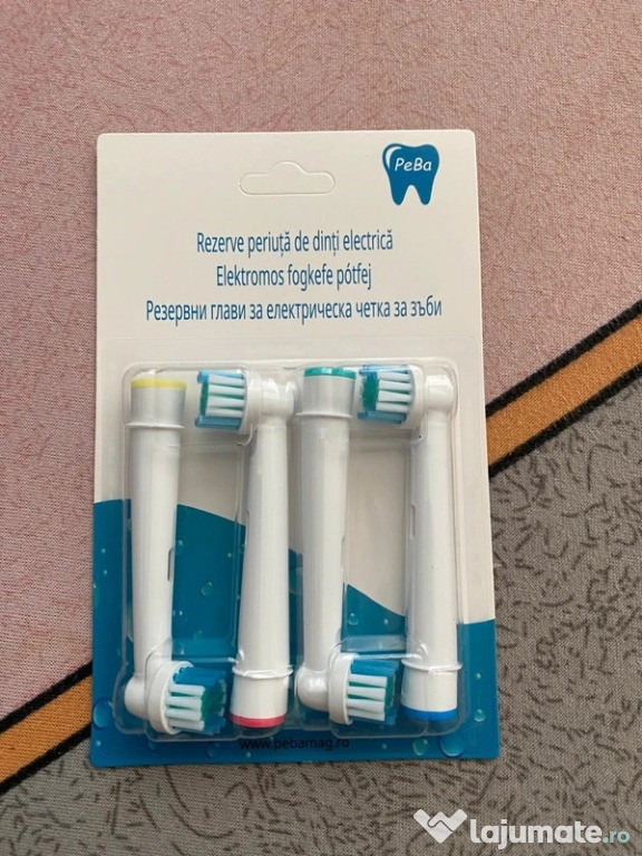 Set 4 rezerve de periuta electrica compatibila orice brand ORAL-B