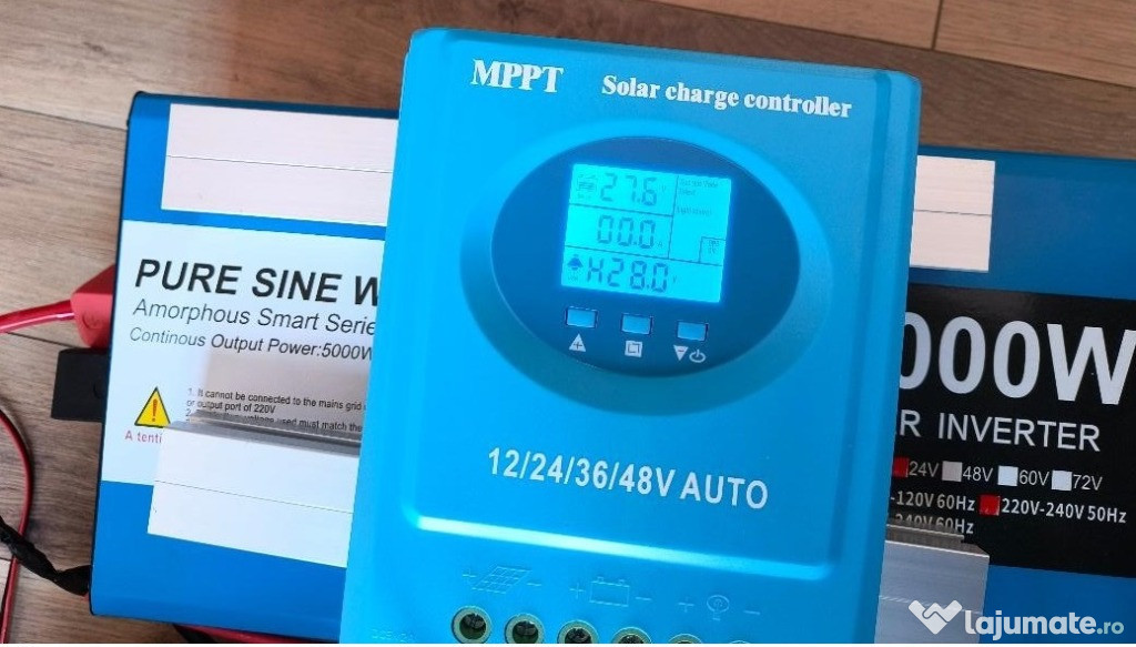 Solar MPPT 12V 24V 36V 48V Auto, 100A