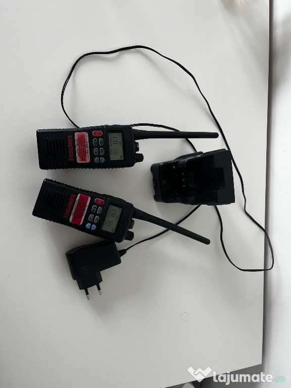 Set 2 stații VHF Entel HT544 + încărcător – 900 lei negociabil