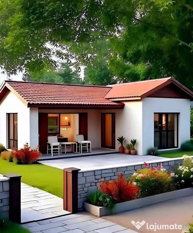Case pe structură metalică modulare