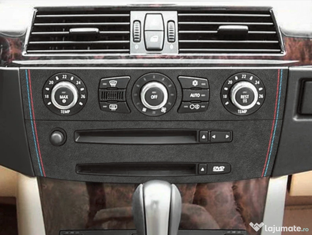 BMW E60 Trim Clima Consola CD Piele Alcantara