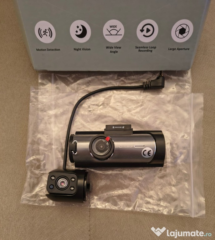 Camera auto cu două camere, 1080.P