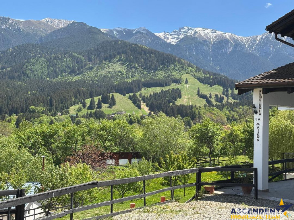 Pensiune:3 km de Castelul Bran, 2.863 mp teren,piscina,ciuba